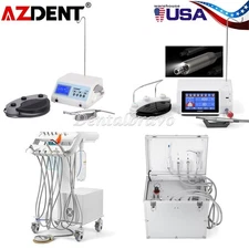 Portable Dental Mobile Delivery Unit System Air Compressor 4 Holes/Implant Motor