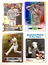 MIKE TROUT - 2022 TOPPS CHROME, GYPSY QUEEN, HERITAGE - BASE and INSERT