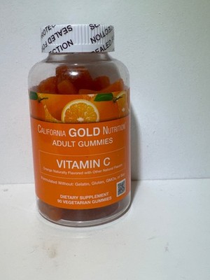 California Gold Nutrition Vitamin C Gummies 250mg A & C Orange 90 Vegetarian