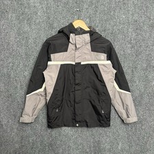 The North Face Jacket Boy's XL Rainbreaker Hooded Black Hyvent Flashdry - 194