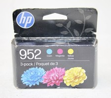 Genuine HP 952 Ink 3-Pack Color Cyan Magenta Yellow OEM Sealed 04/2028 New