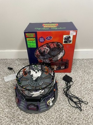 LEMAX Spooky Town GHOST AROUND 2017 Halloween Lights Sound Complete Retired
