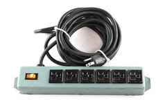 Tripp Lite 6 Outlet Waber Industrial Power Strip UL24CB-15 Metal Box 15feet Cord