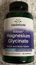 Albion Magnesium Glycinate 133 mg 90 Caps heart nerve bone health