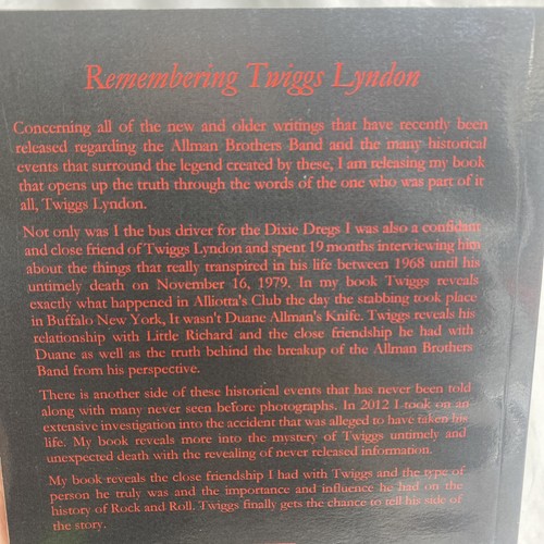 Remembering Twiggs Lyndon By Ron Cosentino AUTHOR SIGNED Htf - Picture 4 of 16