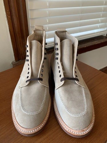 NEW w BOX | ALDEN 8.5D MILKSHAKE SUEDE INDY BOOTS NEOCORK SOLE 8.5 D 2 - Picture 1 of 12