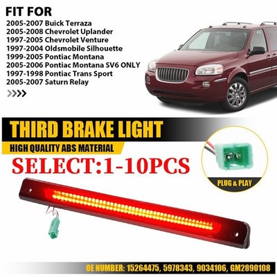 For 2005-08 Chevrolet Uplander 1-10PCS High Mount LED Third Brake Light Red Lens
