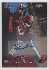 2015 Topps Fire Rookies Blue Auto 45/75 Dres Anderson #41 Auto 16wc