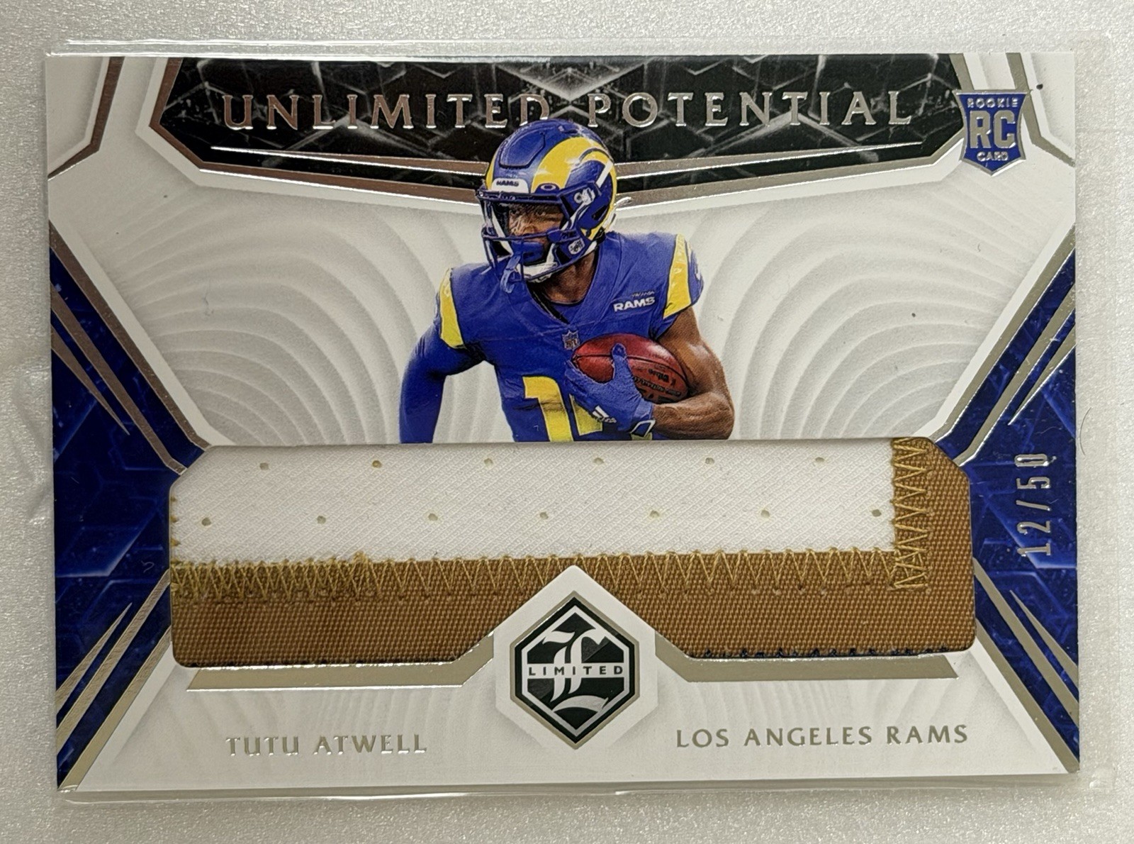 Tutu Atwell Panini Limited Unlimited Potential Materials #UPTA Silver Spotlight
