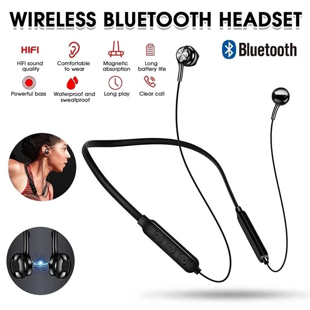 Waterproof Bluetooth 5.0 Wireless Earbuds for Sports with Stereo Sound