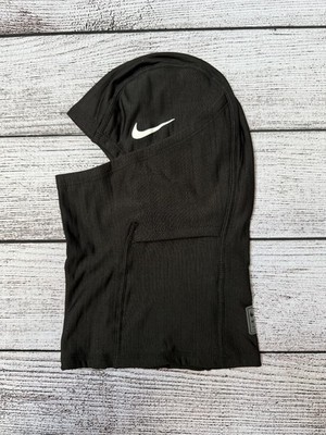 NEW Nike Pro Therma-Fit Hyperwarm Hood Ski Mask Black FREE