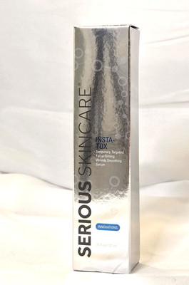 Serious Skincare Insta-Tox .75 oz / 22 ml Wrinkle-Smoothing Serum NIB