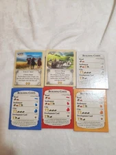 Catan Replacement Complete Set Of 4 Building Cost & 2 Special Cards Game Pieces