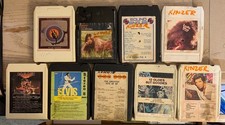 Classic  Soft Rock - Lot of 9 - 8 Track Tapes - Elvis, Hair, Tom Jones, Oldies