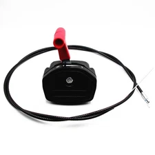 56 Inch Universal Lawn Mower Throttle Cable Kit with Switch Lever Control Handle