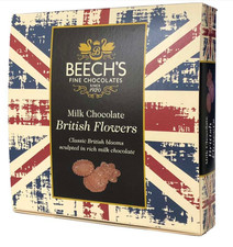 Beech’s Milk Chocolate Flowers 90g – British Themed Box - Luxury Chocolates