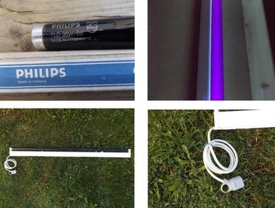 Philips Blacklight UV Fluorescent Tube Light Bar TLD 36W/08 120cm T8 NEW