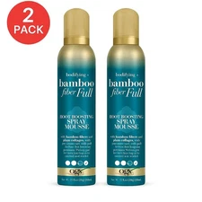 Ogx Bodifying Bamboo Fiber Full Root Boosting Spray Mousse Bamboo Fibers 2 PACK