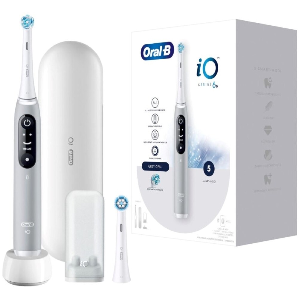 Oral-B iO серии 6 с электрическим замком на сером опаловом магните-Технология таймера NEU 26790₽