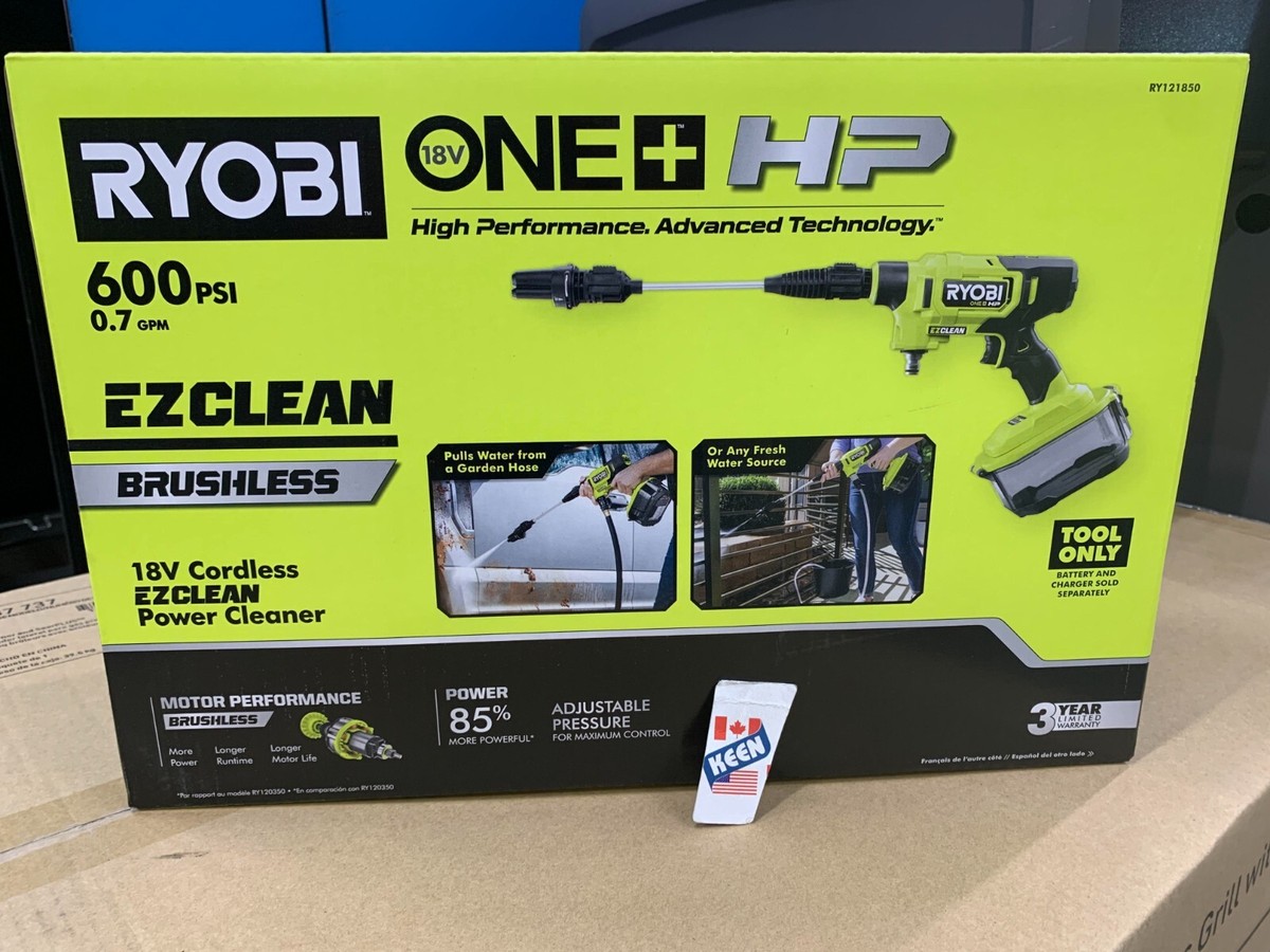 RYOBI CANADA 18V CORDLESS Cold Water Power Cleaner (Tool only) | eBay
