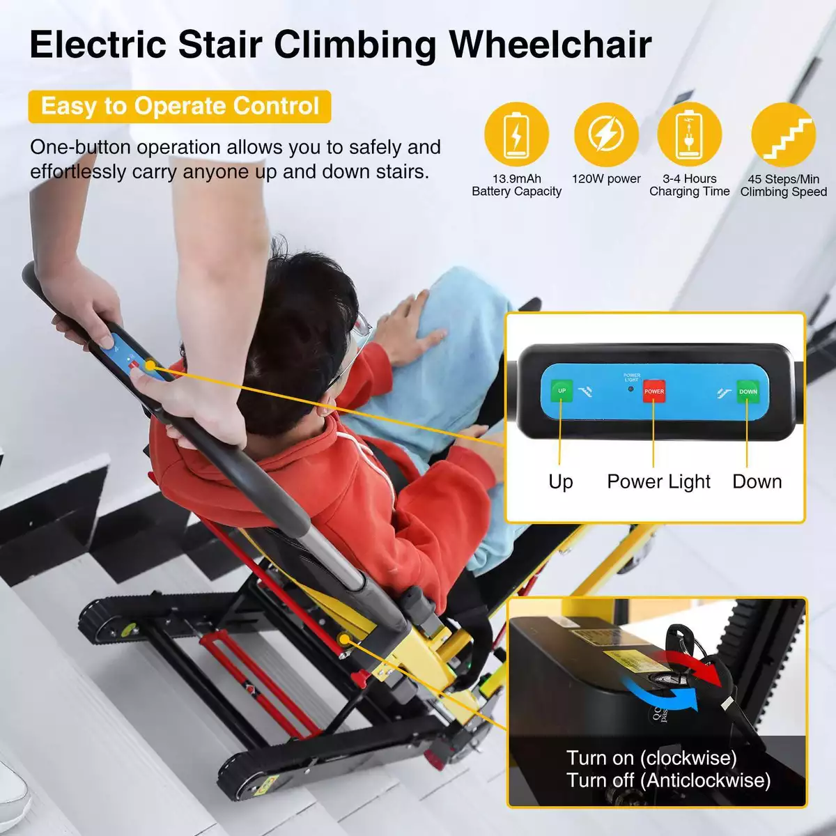 Electric chair that goes up stairs hot sale