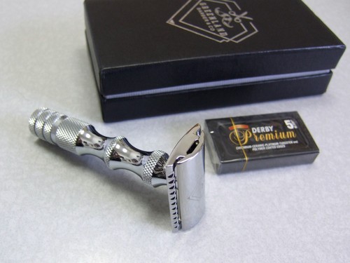 NOS Greenland Barber & Co. Double Edge Safety Razor Gift Set in Box - NICE - Picture 5 of 10