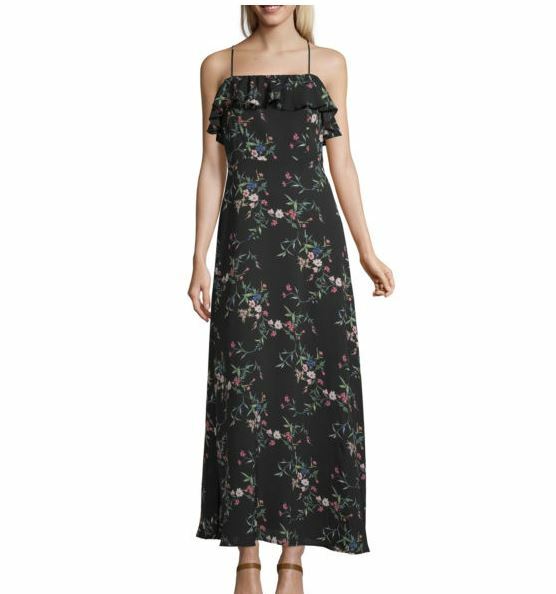 Speechless Juniors' Floral Maxi Dress Spaghetti Strap | G31