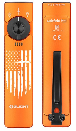 Olight Arkfeld Pro Bandera Americana, Luz LED, UV y Rayo Verde, 1300 Lúmenes - Imagen 21 de 28