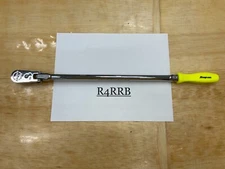 Snap-on Tools NEW HIVIZ 3/8" Drive Hard Grip Extra Long Flex Ratchet FHLLFD80HV