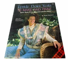 Plaid Craft Sewing Pattern Book Upside Down Vest to Make and Paint