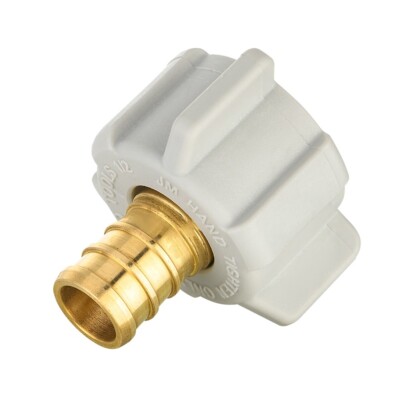 EFIELD 50 PCS 1/2'' Pex X 1/2'' Female NPT Swivel Crimp Brass Fittings, Lead Free