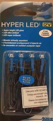 Alpena HYPER LED Blue Super Bright Glow 12v 4 Pack .