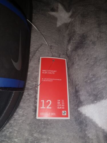 Indianapolis Colts Nike Offcourt Slides Size 12 New With Tags NFL - Picture 2 of 6