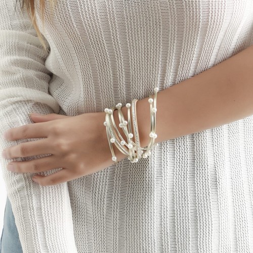 Artilady Bracciali Avvolgenti in Pelle per Donna - Bracciali di Perle Chiusura Fatta a Mano Ba... - Foto 4 di 8