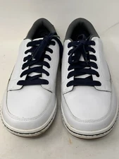 Callaway White/Navy Leather Golf Shoes M336-01 - SIZE 8.5 Good Used Condition