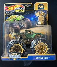Hot Wheels Monster Trucks 50TH Anniversary Trophy Champions Gunkster