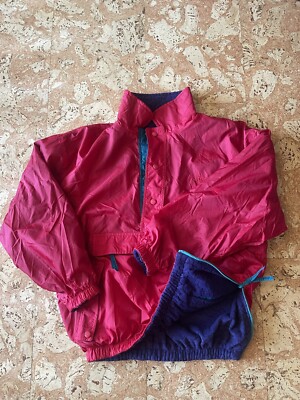 Vintage 90s Northern Reflections Colorblock Retro Reversible Fleece Jacket