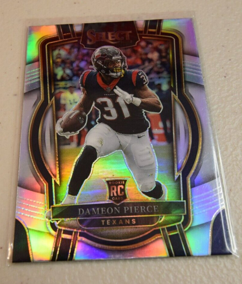 2022 Panini Select Club Level Dameon Pierce #261 Silver Prizm Rookie