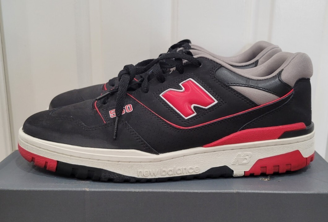 New Balance 550 Black Red Size 12 - BB550SG1 | eBay