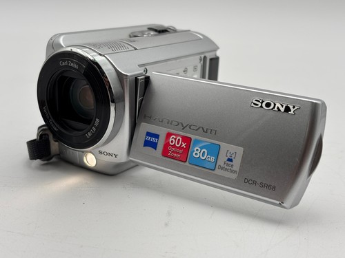Sony Handycam DCR-SR68 - 80GB HDD - Silver - Camera Only