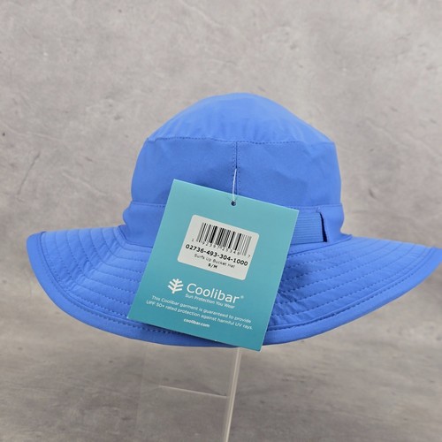 Coolibar Kid's Youth Surfs Up Bucket Blue Hat S / M Outdoor Wear Cap UPF 50+ - Picture 3 of 12