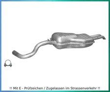 Endschalldämpfer Seat Toledo II 1.8 92KW Bj. 98-06 Auspuff Endtopf Schelle