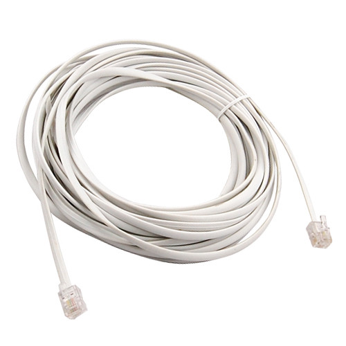 10M High Speed Broadband ADSL Cable Lead RJ11 White Modem