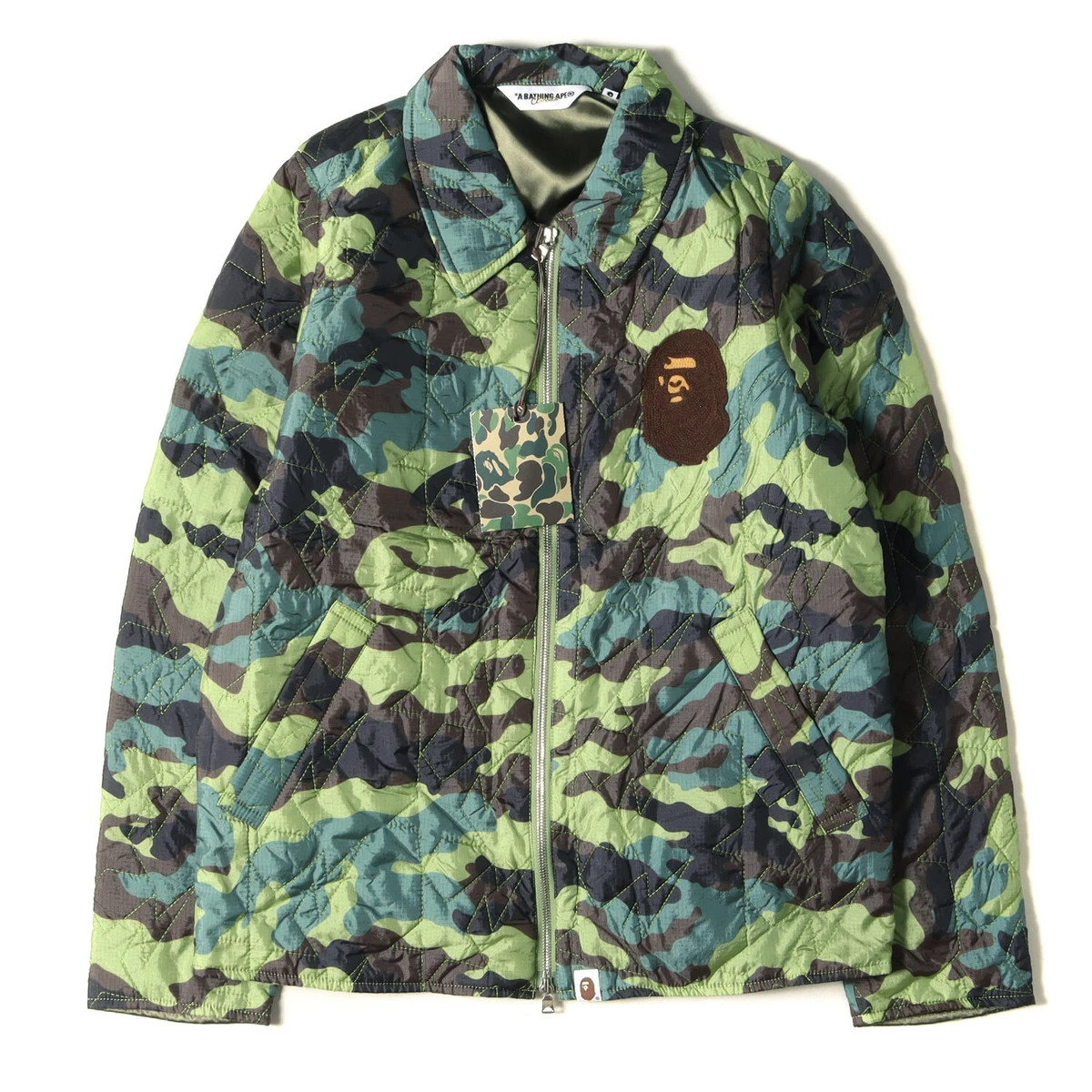 Bape quilted jacket sale