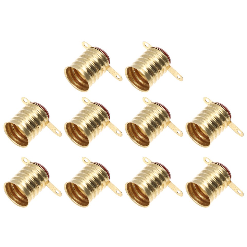 10pcs Vintage Lamp Sockets Light Socket Holders Light Bulb Sockets Lamp