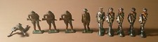 Barclay Dime Store Toy US Military Figures - Circa 1930s 10 total figures