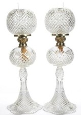PINEAPPLE AND FAN / SHEPHERD'S PLAID JUNIOR BANQUET LAMPS
