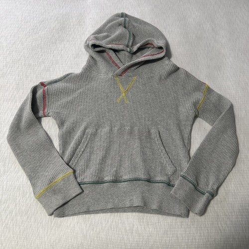 Tucker + Tate Boy's Essential Pull Over Hoodie Size 4 Grey Thermal