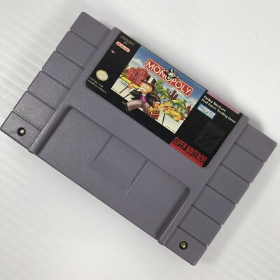 Monopoly (Super Nintendo Entertainment System, 1992) Cartridge Only - Tested