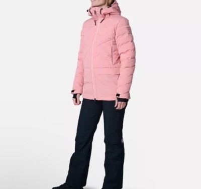 Rossignol Jacket Women's Size Large L Ski Snowboard Pink Puffy Parka Coat  $360